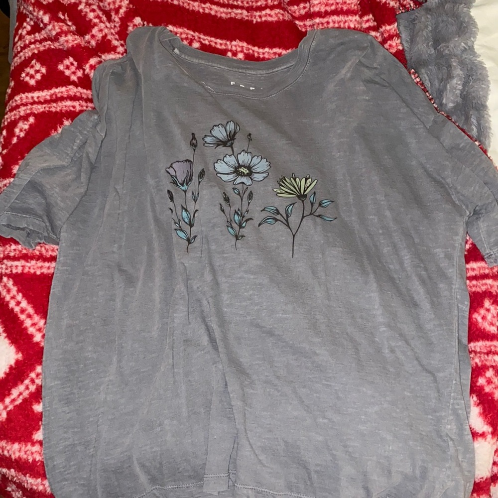 flower oversized tee